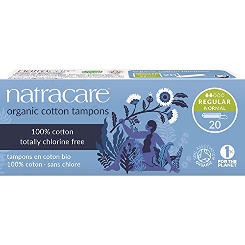 Tampones Natracare 100% de Algodón Orgánico Sin Aplicador, Super, Sin Cloro, Biodegradables y Compostables (1 Paquete, 20 Tampones) - imagen 2