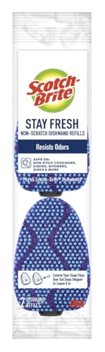 Recarga de Esponjas Scotch-Brite Odor Resist para Estropajos, 2 Piezas, Elimina Comida Pegada, Ideal para Utensilios Antiadherentes, Vidrio, Tinas y - imagen 6