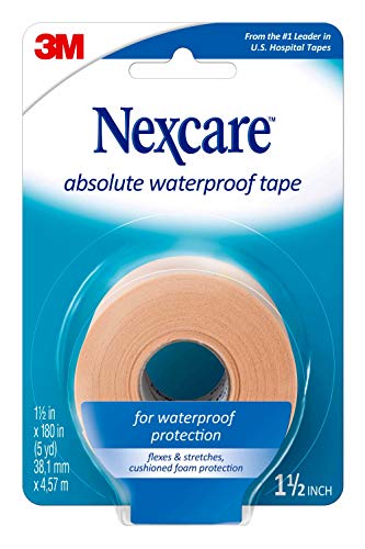 Cinta Médica Nexcare Absolutamente Impermeable, Flexible de Espuma, Sujeta Vendajes y Mantiene Heridas Secas - 1.5 in x 5 yds, 1 Rollo - imagen 3