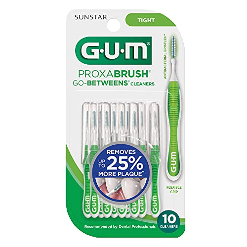 GUM-872H Sunstar Proxabrush Limpiadores Interdentales Ajustados, Paquete de 10 - imagen 5