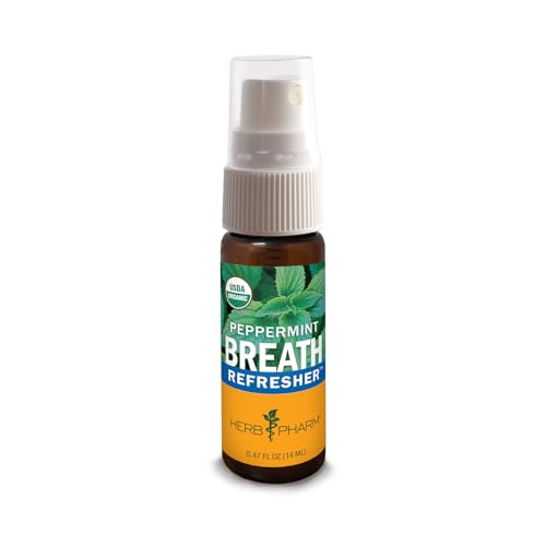 Herb Pharm Spray Refrescante de Aliento Orgánico Certificado, Menta, Sin Azúcar, Sin Gluten y No Transgénico - imagen 2