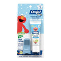Limpiador de Dientes y Encías Orajel Baby Elmo sin Flúor, 1 Cepillo de Dedo, 1 Pasta Dental 1oz; #1 Recomendado por Pediatras - imagen 1