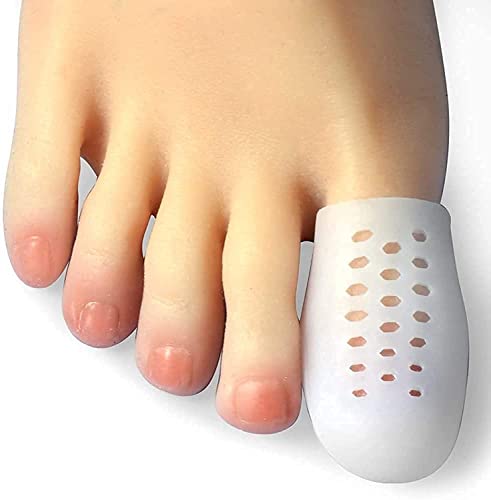 Hoogoo Capuchones para Dedos Grandes, 10 Pzs Protectores Transpirables para Aliviar Uñas Encarnadas, Callos y Ampollas, Reduce Fricción - imagen 1