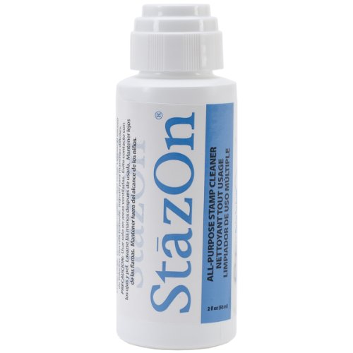 Limpiador de Sellos Tsukineko StazOn Multiusos con Aplicador, Aroma Suave a Limón, Botella de 2 Onzas Líquidas - imagen 4