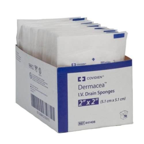 Esponjas de Drenaje I.V. Dermacea Covidien 441408, Tamaño 2 x 2 (Paquete de 70) - imagen 4