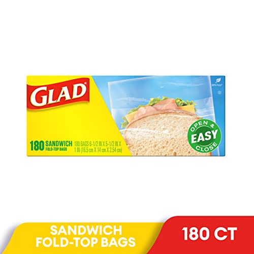 Bolsas de Plástico Glad con Cierre Superior para Sándwich, Paquete de 180 Unidades - imagen 3