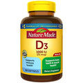 Vitamina D3, 300 Cápsulas Blandas, 1000 UI (25 mcg) Apoya la Salud Inmunológica, Huesos Fuertes y Función Muscular, 125% del Valor Diario en Solo Una - imagen 1