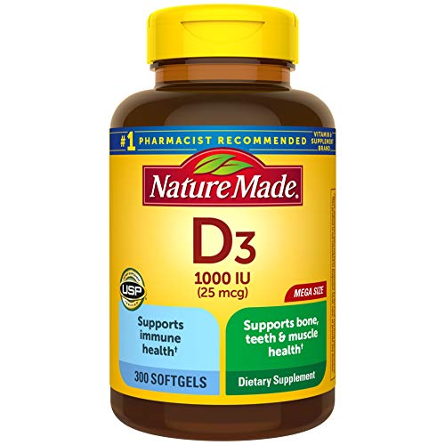Vitamina D3, 300 Cápsulas Blandas, 1000 UI (25 mcg) Apoya la Salud Inmunológica, Huesos Fuertes y Función Muscular, 125% del Valor Diario en Solo Una - imagen 6