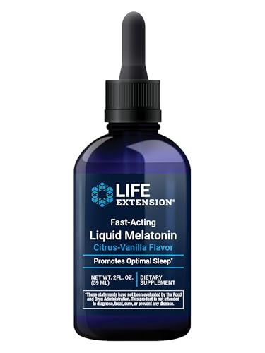 Life Extension Melatonina Líquida de Acción Rápida (Sabor Cítrico-Vainilla), 3 mg, Apoyo Óptimo para el Sueño, 2 fl oz, Libre de Gluten y No - imagen 5