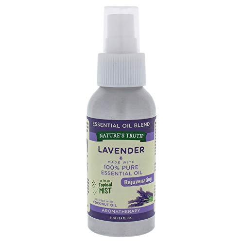 Spray de Aceite Esencial de Lavanda Nature's Truth | 2.4 fl oz | Ambientador, Uso Tópico y Yoga - imagen 4