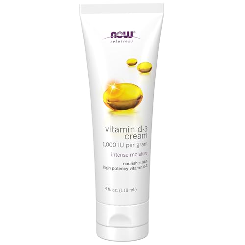 Crema de Vitamina D-3 NOW Solutions 1,000 IU por gramo, alta potencia, hidratación intensa, 4 onzas - imagen 4
