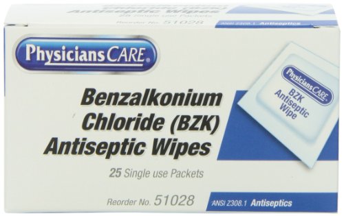 Toallitas Antisépticas PhysiciansCare para ros Auxilios, Caja de 25 Unidades Envuelta Individualmente - imagen 4