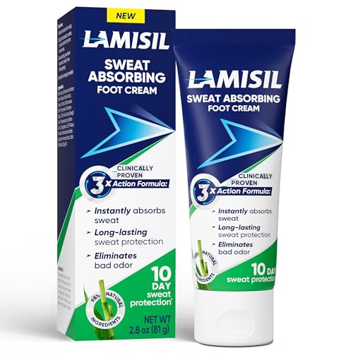 Crema para pies Lamisil que absorbe el sudor, elimina el mal olor, protección duradera, ingredientes naturales, 2.8 oz (81g) - imagen 6