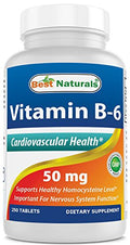 Vitaminas B6 50 mg - 250 Tabletas de Best Naturals - imagen 1