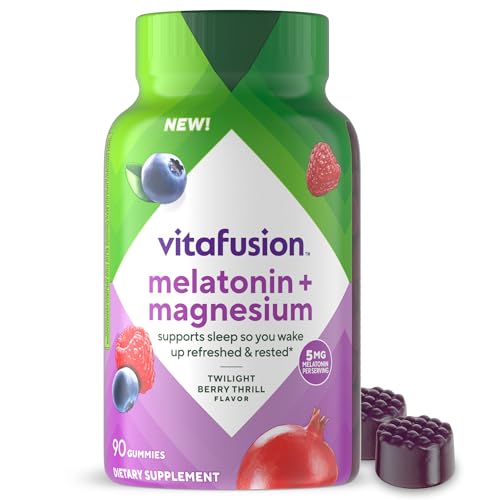 Gomitas Vitafusion de Melatonina | 5mg | 90 piezas | Con Magnesio para Adultos | Sabor Berry | Suplemento Libre de Gluten y Lácteos - imagen 3