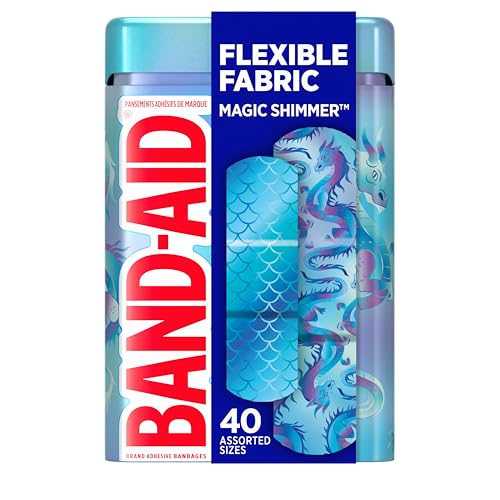 BAND-AID Curitas de Tela Flexible, Protección Cómoda y Cuidado de Heridas para Cortes, Raspones y Quemaduras, Diseño Iridiscente, 40 Pzas - imagen 2
