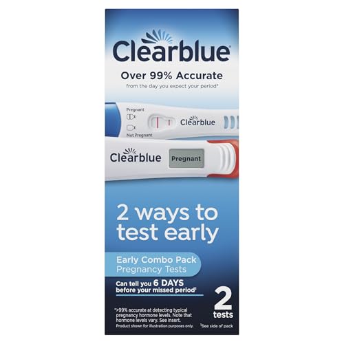 Kit de Pruebas de Embarazo Clearblue, Prueba de Embarazo en Casa para Mujeres, Tests de Hormona hCG con Resultados Fáciles de Leer, 2 Pruebas - imagen 6