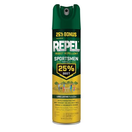 Repel Insecticida Fórmula Deportiva 25% DEET, 8.125 Onzas, Aerosol Extra para Repeler Mosquitos, Garrapatas y Más, Protección Duradera - imagen 2