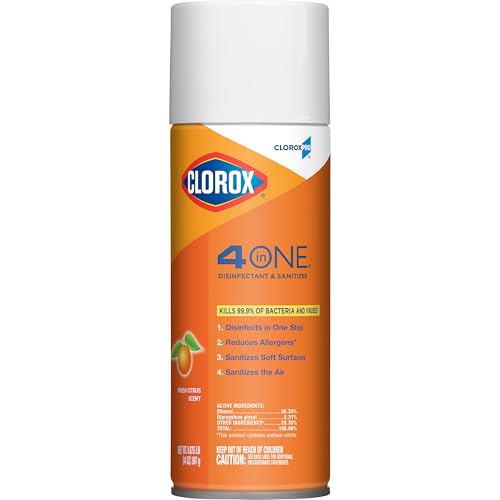 CloroxPro Clorox Desinfectante y Sanitizante 4 en 1, Cítrico, Lata de 14 Onzas - imagen 1