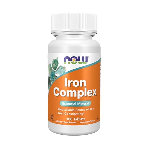 Suplementos NOW Foods, Complejo de Hierro, No Constipante*, Mineral Esencial, 100 Tabletas - imagen 4