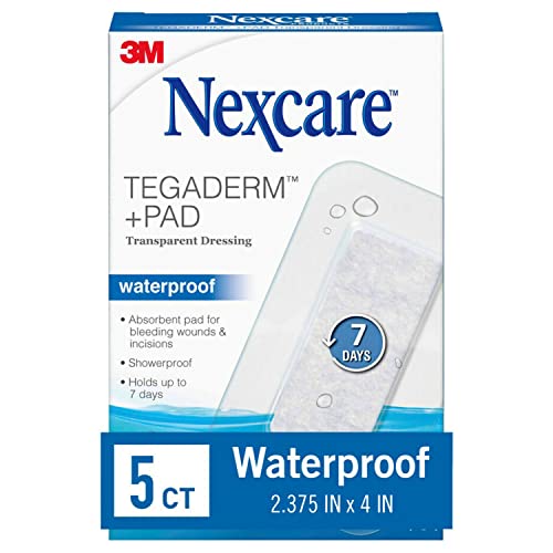 Tegaderm + Pad Nexcare, apósitos transparentes y transpirables, 5 unidades, resistentes al agua, duración de 7 días, ideales para baño seguro. - imagen 6