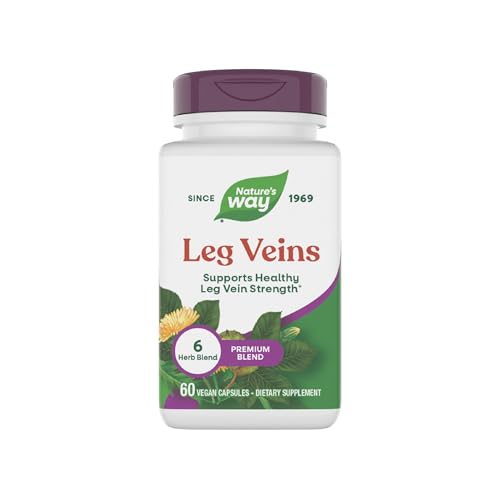 Nature's Way Piernas Sanas, Suplemento de Extracto de Castaño de Indias y Diente de León, 60 Cápsulas Veganas, Sin Gluten - imagen 2