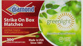 Fósforos de Cocina Diamond Greenlight Strike, Caja de 300 Piezas - imagen 1