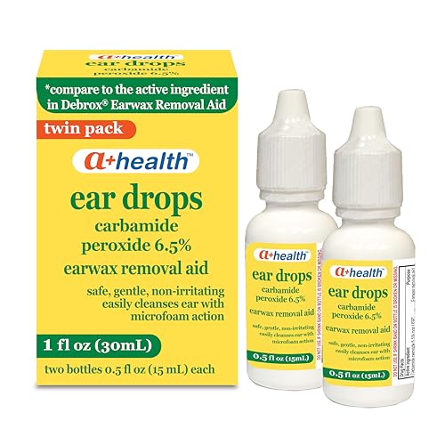 Gotas para Remoción de Cerumen A+Health, Peróxido de Carbamida 6.5%, Hecho en EE.UU., Paquete Doble, 1 onza (dos botellas de 0.5 onzas) - imagen 3