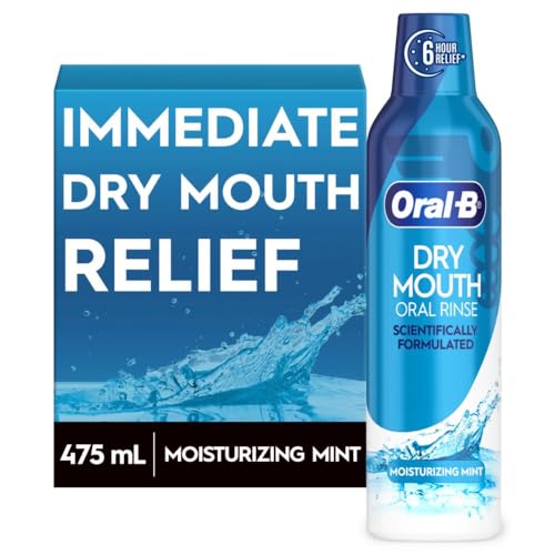 Enjuague Bucal Oral-B para Boca Seca, Hidratante de Menta, 16 Fl Oz - imagen 1