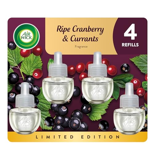 Recarga de Aceite Aromatizante Air Wick Plug In, con Aceites Esenciales, Ambientadores para el Hogar, Arándano Maduro y Grosellas, 4 piezas - imagen 6