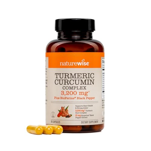 NatureWise Complejo de Cúrcuma y Curcumina 3200 mg con BioPerine para Mejor Absorción - Suplemento Antioxidante - No GMO, Vegano, Fabricado en EE. - imagen 5