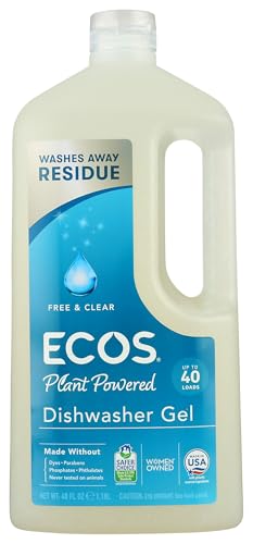 Gel para Lavavajillas Automático ECOS Free and Clear, 40 fl oz - imagen 4