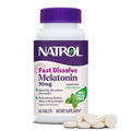 Natrol Melatonina 10mg Tabletas de Disolución Rápida - Sabor Menta, 60 Contenidos, Apoyo para el Sueño, Suministro para 60 Días - imagen 1