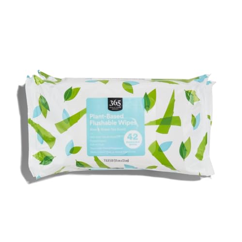 Toallitas Biodegradables 365 de Whole Foods Market, Aroma de Aloe y Té Verde, 42 Piezas (Paquete de 3) - imagen 4