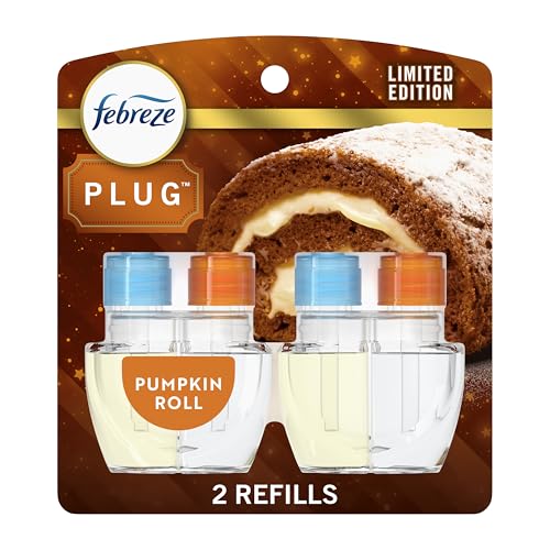 Recarga de Aceite Aromatizante Febreze Plug In, Fragancia de Calabaza, 0.87oz, 2 Piezas, Eliminador de Olores para Hogar y Baño - imagen 2