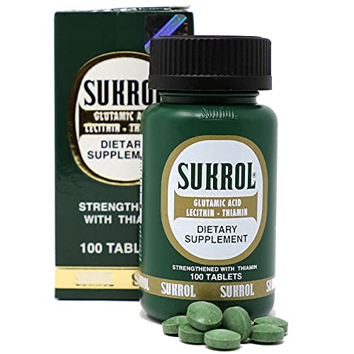 Sukrol, Vitaminas para Mejorar la Función Cerebral Saludable, 100 Tabletas, Botella - imagen 1