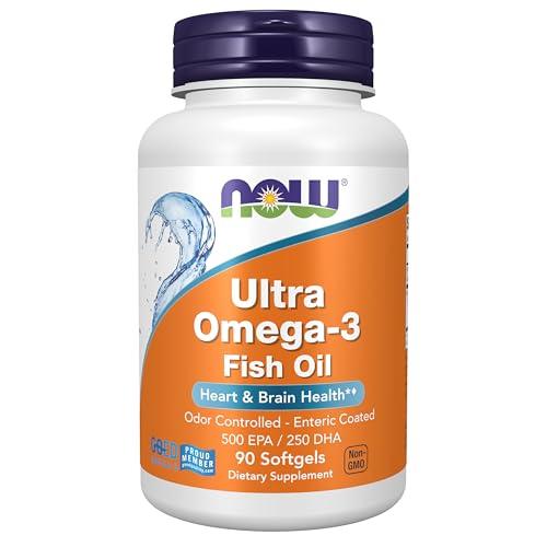 Suplementos NOW Foods, Ultra Omega-3 Destilado Molecularmente y Recubierto Entérico, 90 Softgels - imagen 4