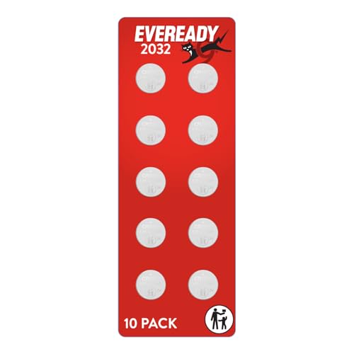 Baterías Eveready 2032 (Paquete de 10), Baterías de Litio de 3V para Relojes, AirTags, Llaveros y Otros Electrónicos Pequeños - imagen 2