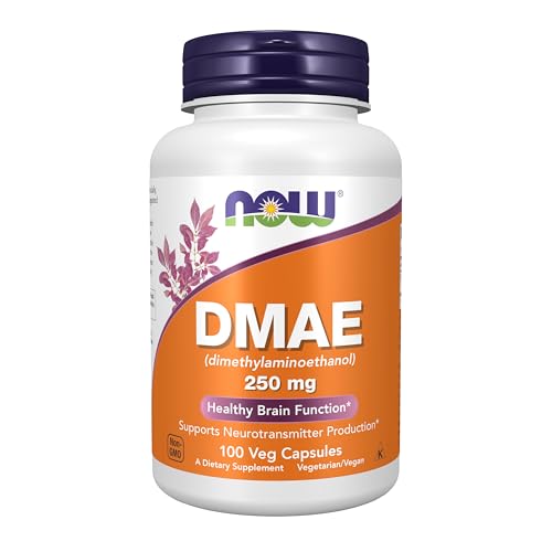 NOW Suplementos, DMAE (Dimetilaminoetanol) 250 mg, Función Cerebral Saludable*, 100 Cápsulas Veganas - imagen 5