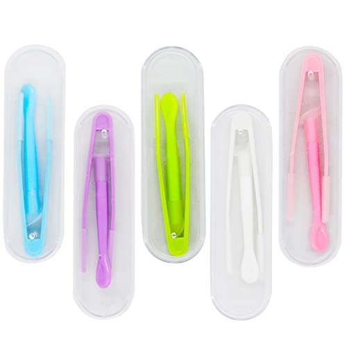 Juego de 5 piezas de herramientas portátiles para lentes de contacto MorTime (Inserter/Removedor + Pinzas con punta suave) - imagen 1
