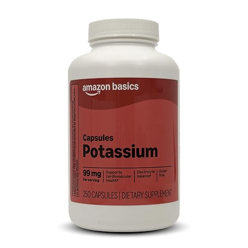 Cápsulas de Potasio para la Salud del Corazón Basics, 99 mg, 250 Unidades - imagen 1