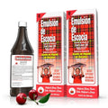 Emulsión de Aceite de Hígado de Bacalao Escocés con Vitaminas A, D, E y B1 - Suplemento Dietético Omega-3 Sabor Cereza - 6.5 oz (Paquete de 2) - imagen 1