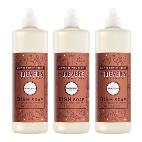 Jabón Líquido para Platos Mrs. MEYER'S CLEAN DAY, Aroma de Pan de Jengibre, 16 Oz - Paquete de 3 Botellas - imagen 4