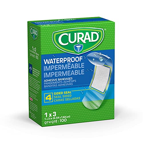 Curad Vendajes Adhesivos Plásticos Impermeables para ros Auxilios, 12 Horas de Duración, 1 x 3 Pulgadas, 100 Piezas, Estériles, para Dedos y Codos - imagen 3