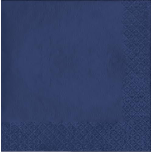 Servilletas de Papel de 2 Capas Touch of Color de Creative Converting, 6.5 x 6.5, Color Azul Marino, Paquete de 50 unidades - imagen 6