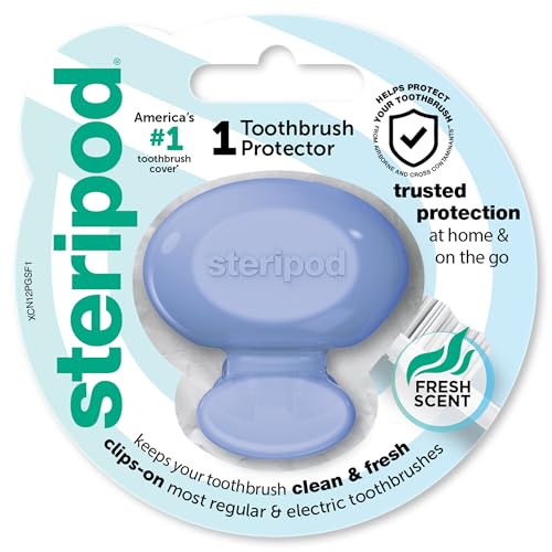 Protector de Cepillo de Dientes Steripod Clip-On, Mantiene tu Cepillo Fresco y Limpio, Compatible con la Mayoría de Cepillos Manuales y Eléctricos, 1 - imagen 3