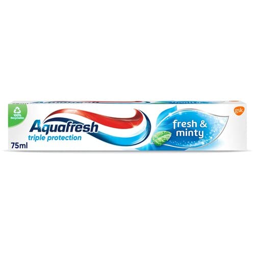 Pasta Dental Aquafresh Triple Protección Fresca y Mentolada - imagen 2