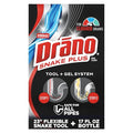 Sistema Drano Snake Plus con Gel, Desatascador de Drenaje y Herramienta de 23 Pulgadas, Elimina Cabello y Obstrucciones, Línea Comercial 16 Fl oz - imagen 1