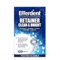 Tabletas Limpiadoras Efferdent para Retenedores, Protectores Bucales y Guardas Nocturnas, Limpias y Brillantes, 120 Contenidos, Limpiador Diario de 3 - imagen 1