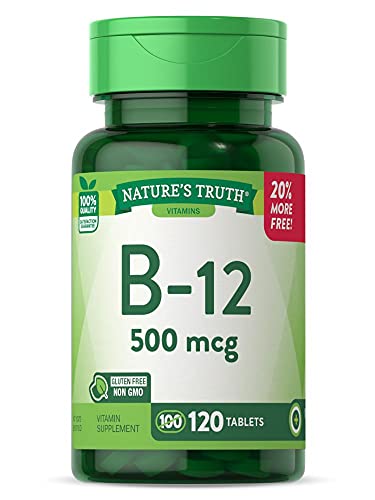 Vitamina B12 de Nature's Truth | 500 mcg | 120 Tabletas | Suplemento Vegano, Sin OGM y Libre de Gluten - imagen 5